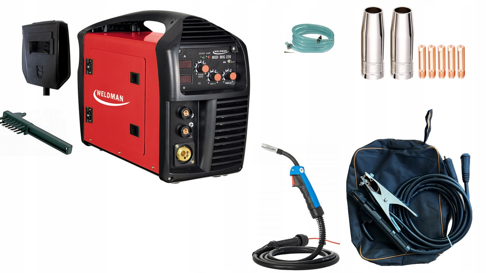 Spawarka Migomat MIDI Mig 220 Weldman Mig/mag