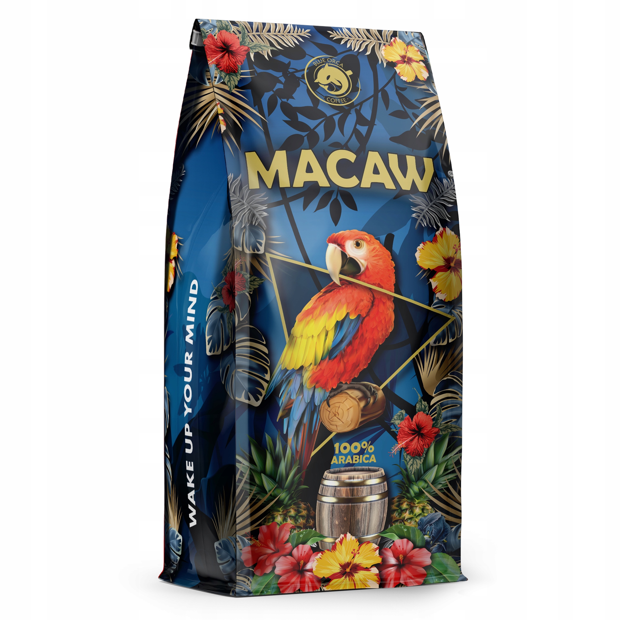 Levně Káva zrnková 1 kg Macaw Čerstvě pražená 100% Arabica Blue Orca Coffee