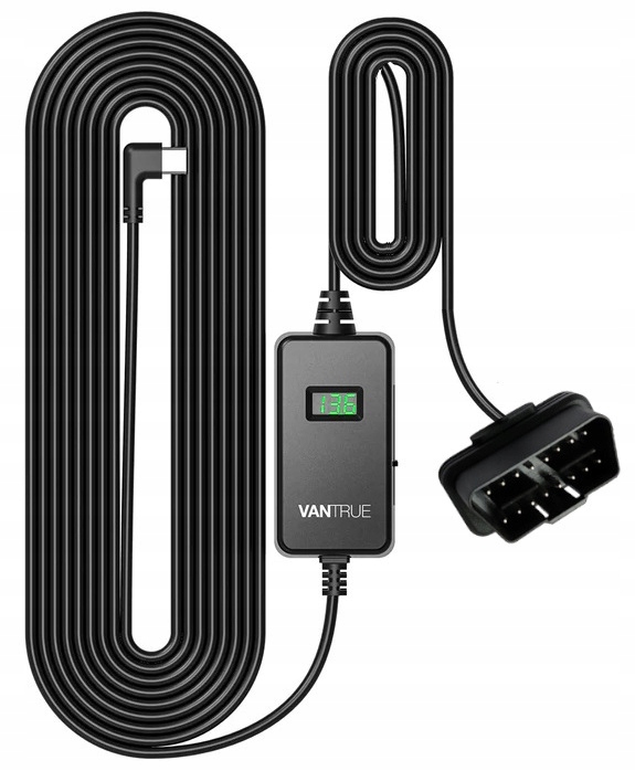 Zdjęcia - Wideorejestrator Vantrue VP04 Adapter Zasilania OBD2 12-24V/USB-C Z Regulacją Odcięcia N4 N 