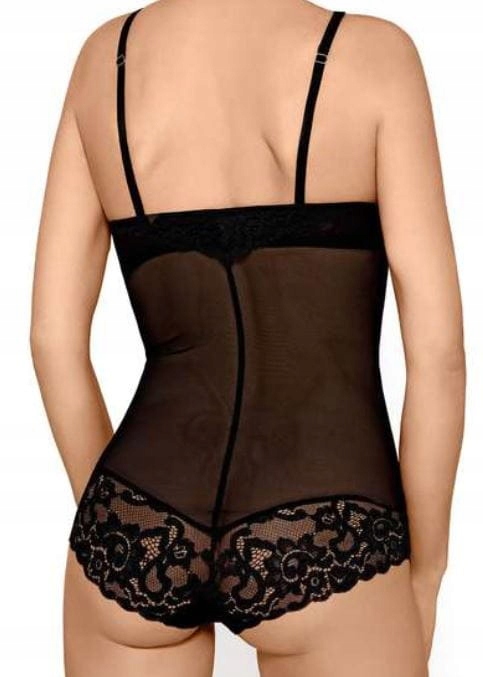 Dámské Body Mefemi By Nipplex Krajková Bona Černá XL