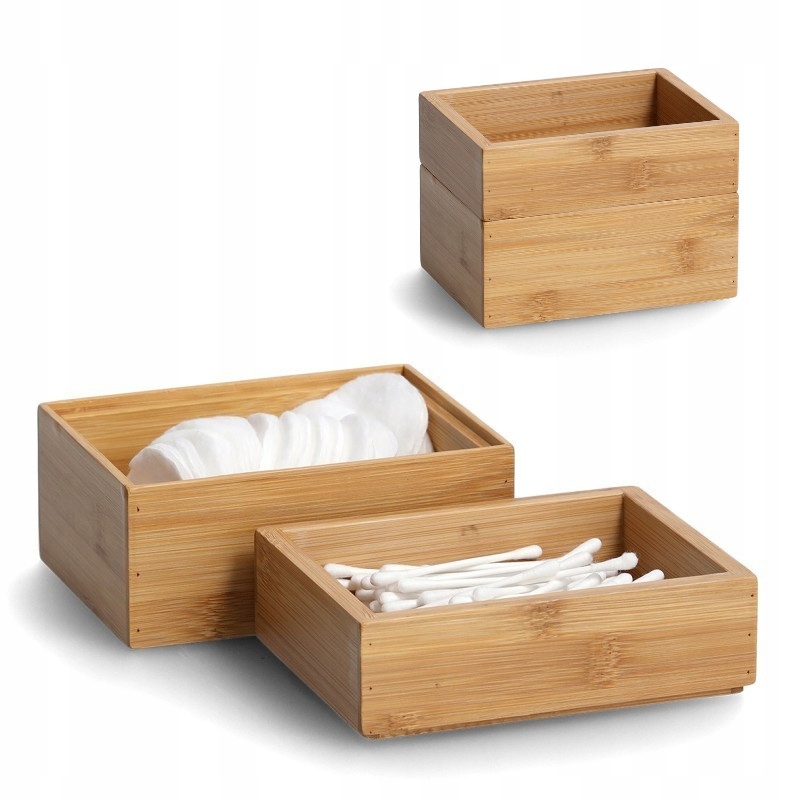 

Pudełko Organizer Bambusowy Na Kosmetyki 10x11x14