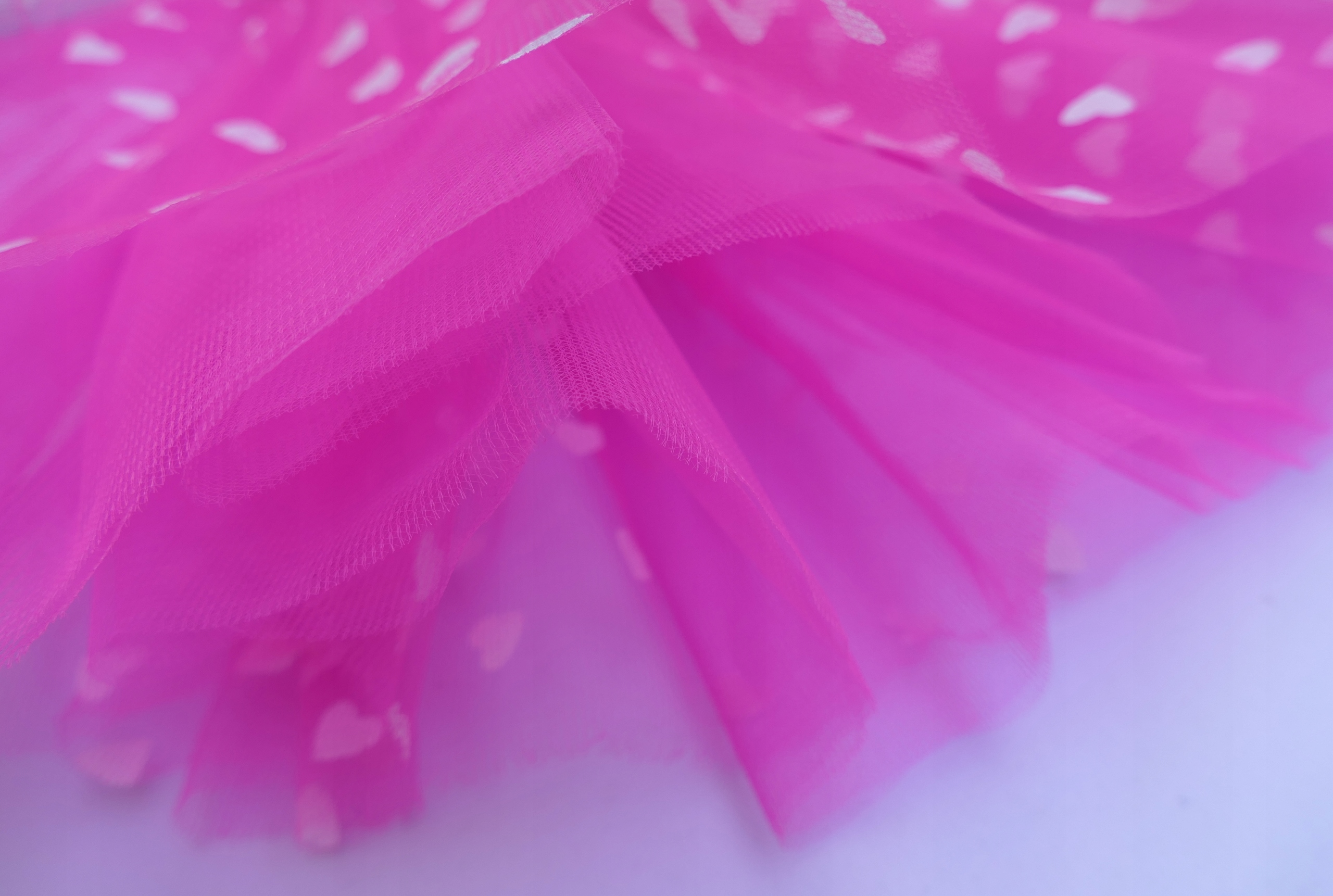 SPÓDNICZKA TIULOWA SPÓDNICA TUTU 30 cm SERDUSZKA Rozmiar XS/S