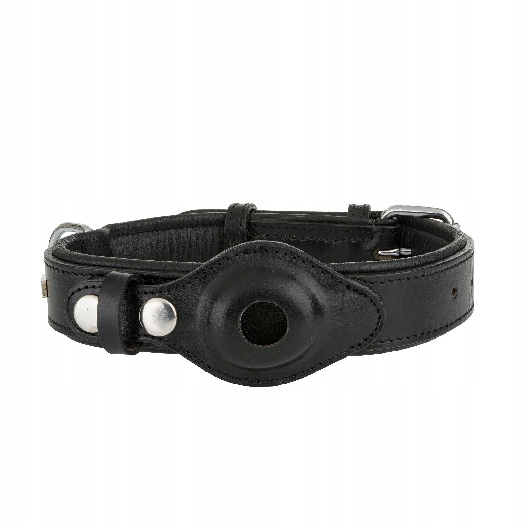 Kožený obojek L: 40-54 cm/30 mm s prostorem pro lokátor