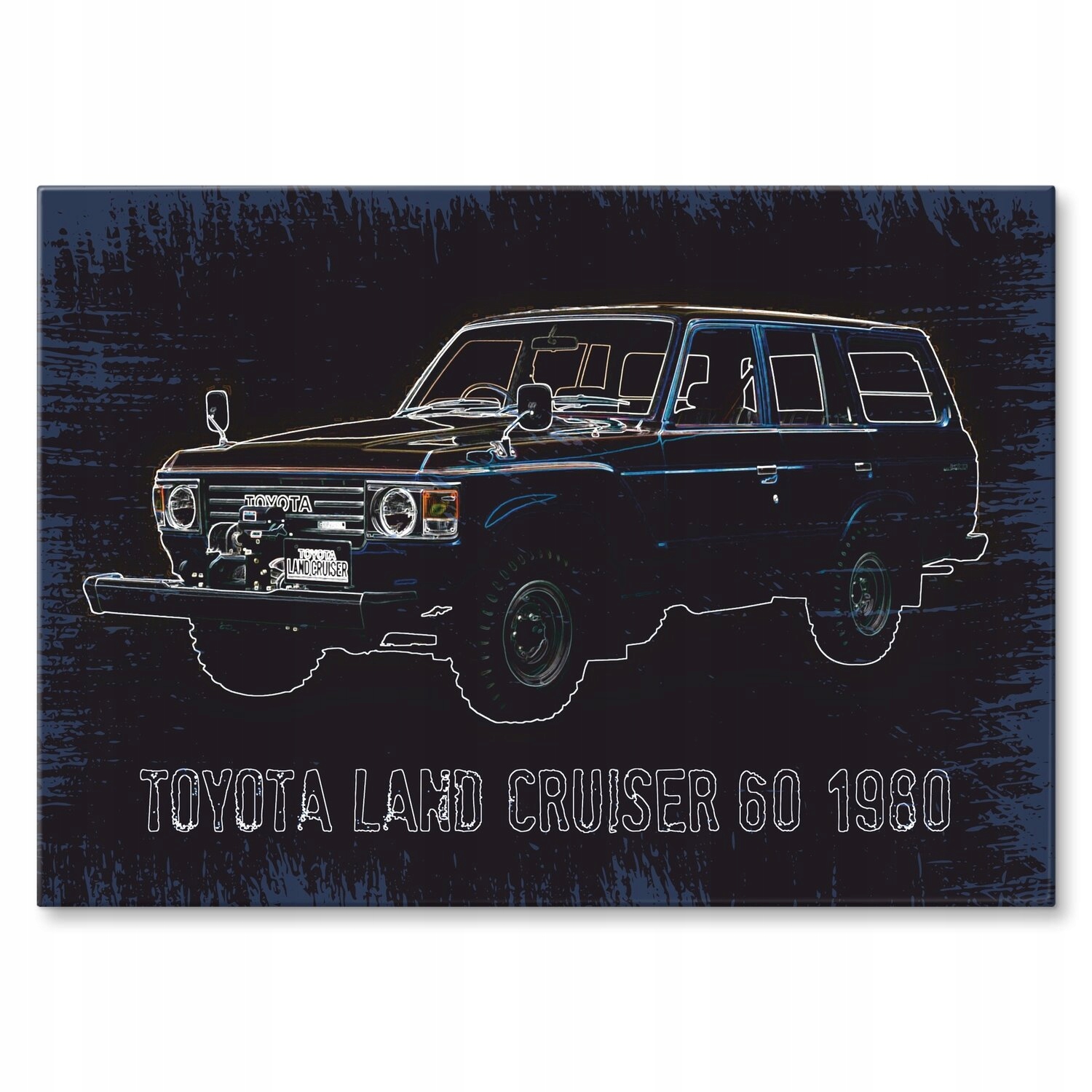 Kovový plakát Toyota LC 60 Szyld Plech 30 x 42 cm Dárek