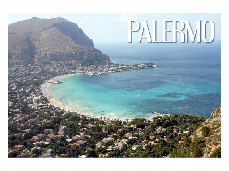 

Palermo Panorama Miasta Magnes na lodówkę