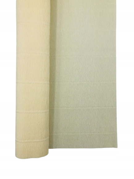 

Krepina włoska bibuła 603 white cream biały krem