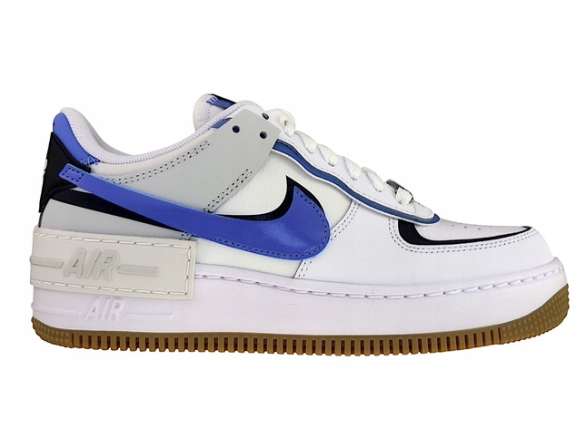 Nike Air Force 1 Shadow DZ1847-109 White/Royal Pulse 38.5