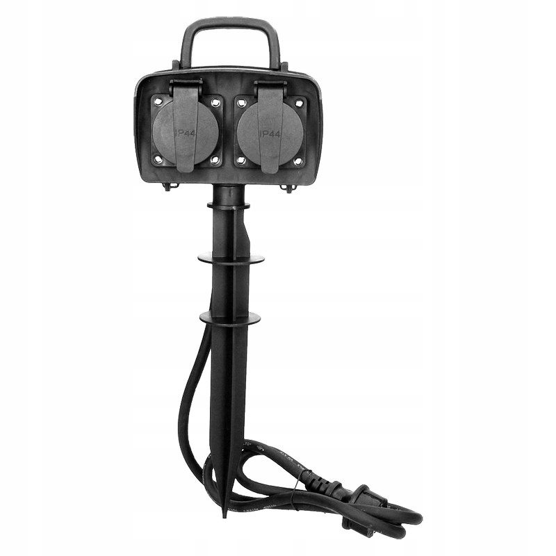 Zahradní Zásuvka 2X2PZ, IP44, Kabel 1,5 M H07RN-F 3