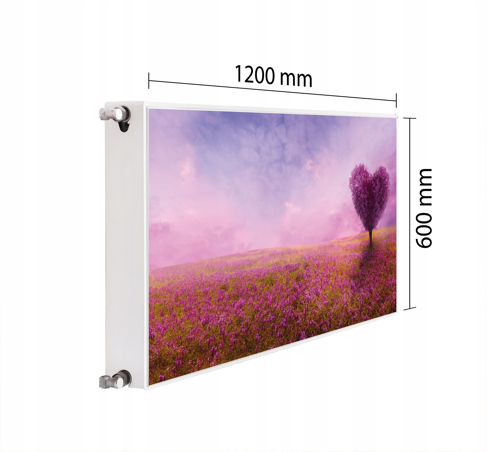 Maskovač Kryt Radiátoru 120x60 Dřevo Podložka Magnet