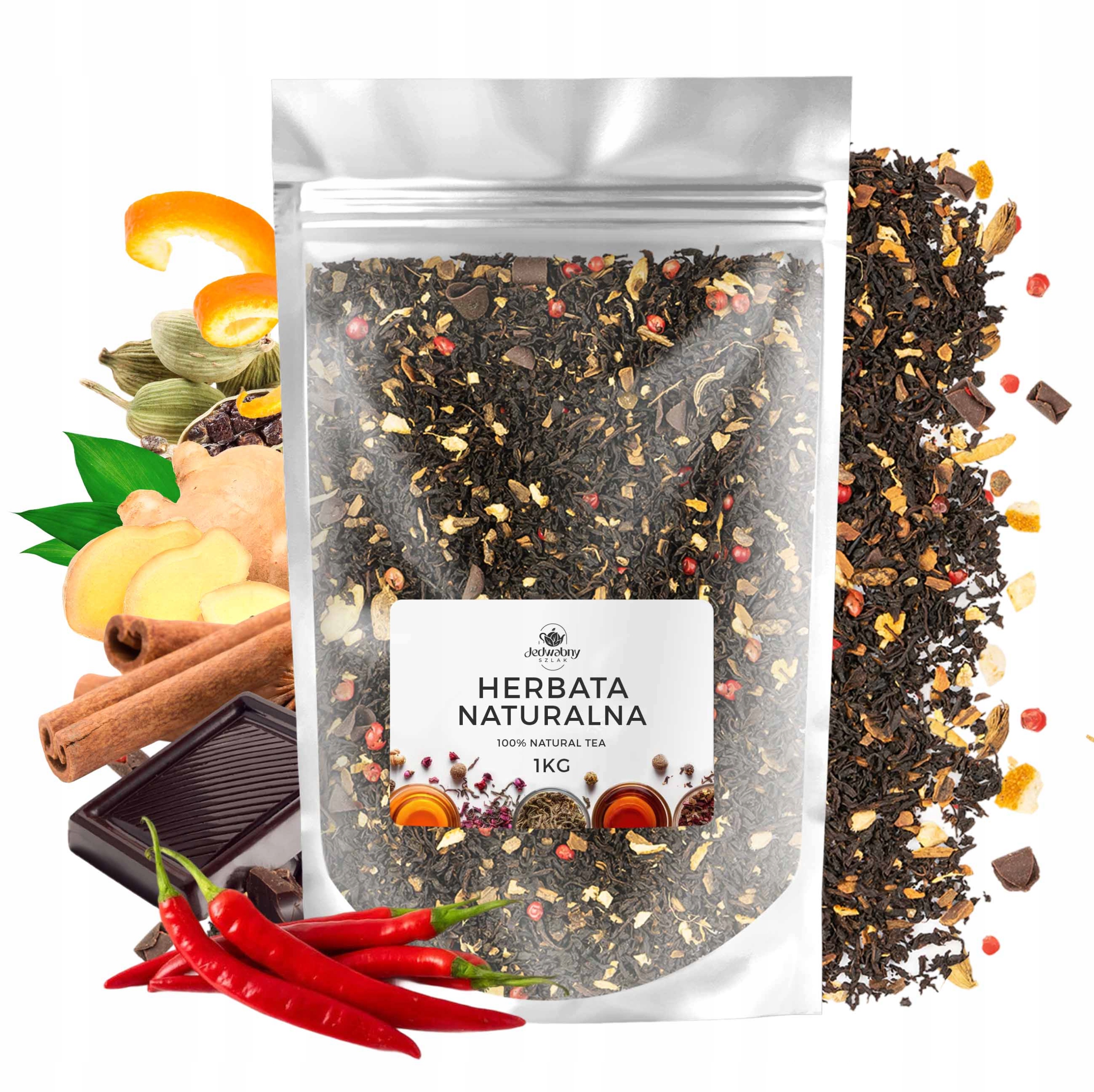 Herbata czarna liściasta Arktyczny Ogień premium tea 1kg cejlońska herbata