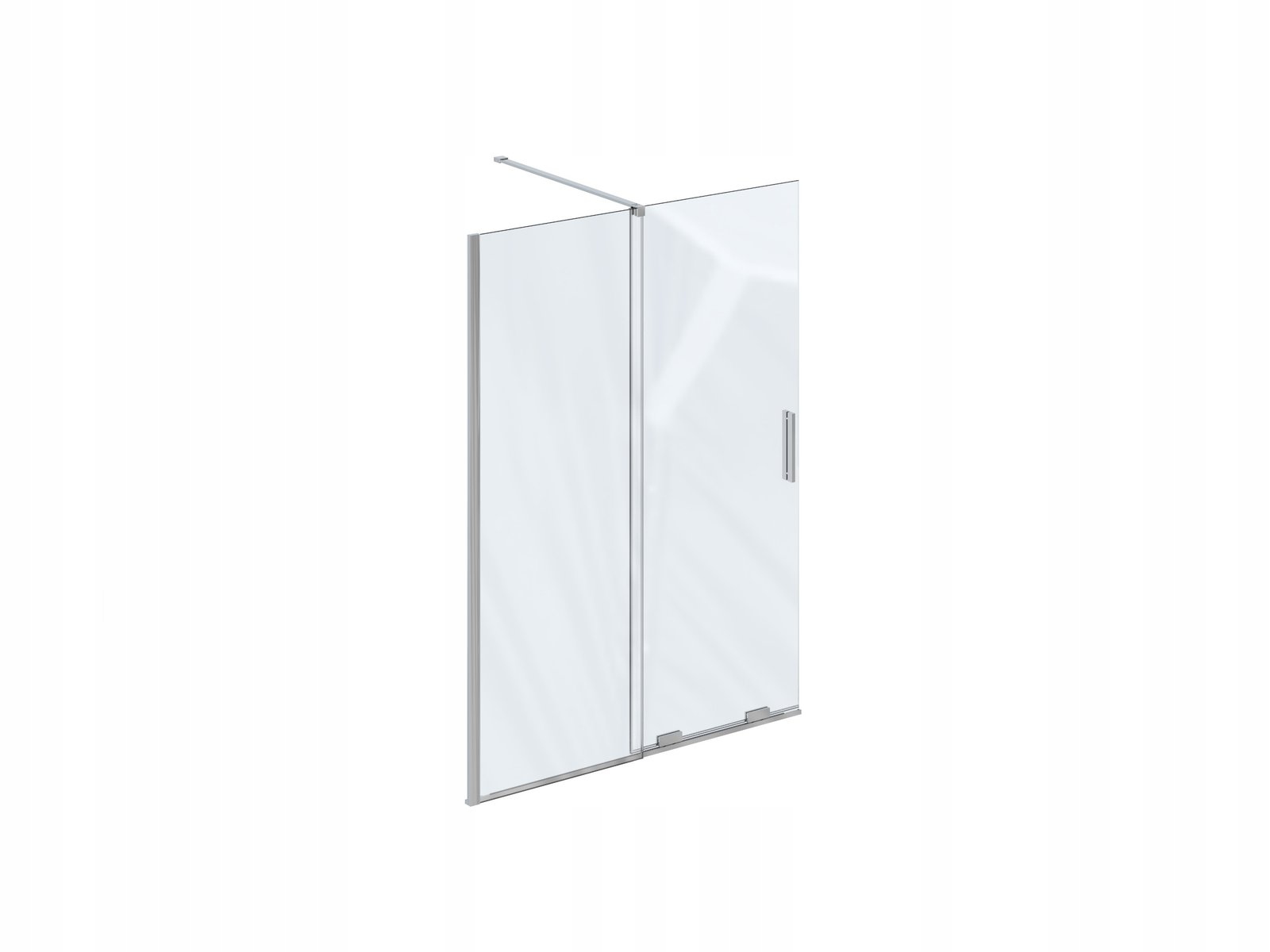 Kabina/ścianka prysznicowa Ravak Walk in Roll Rowi 100 transparent chrom