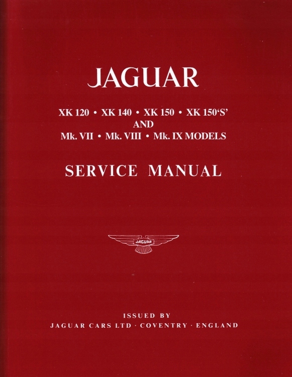 Jaguar XK120 XK140 XK150 Mk VII VIII IX 1948-1961