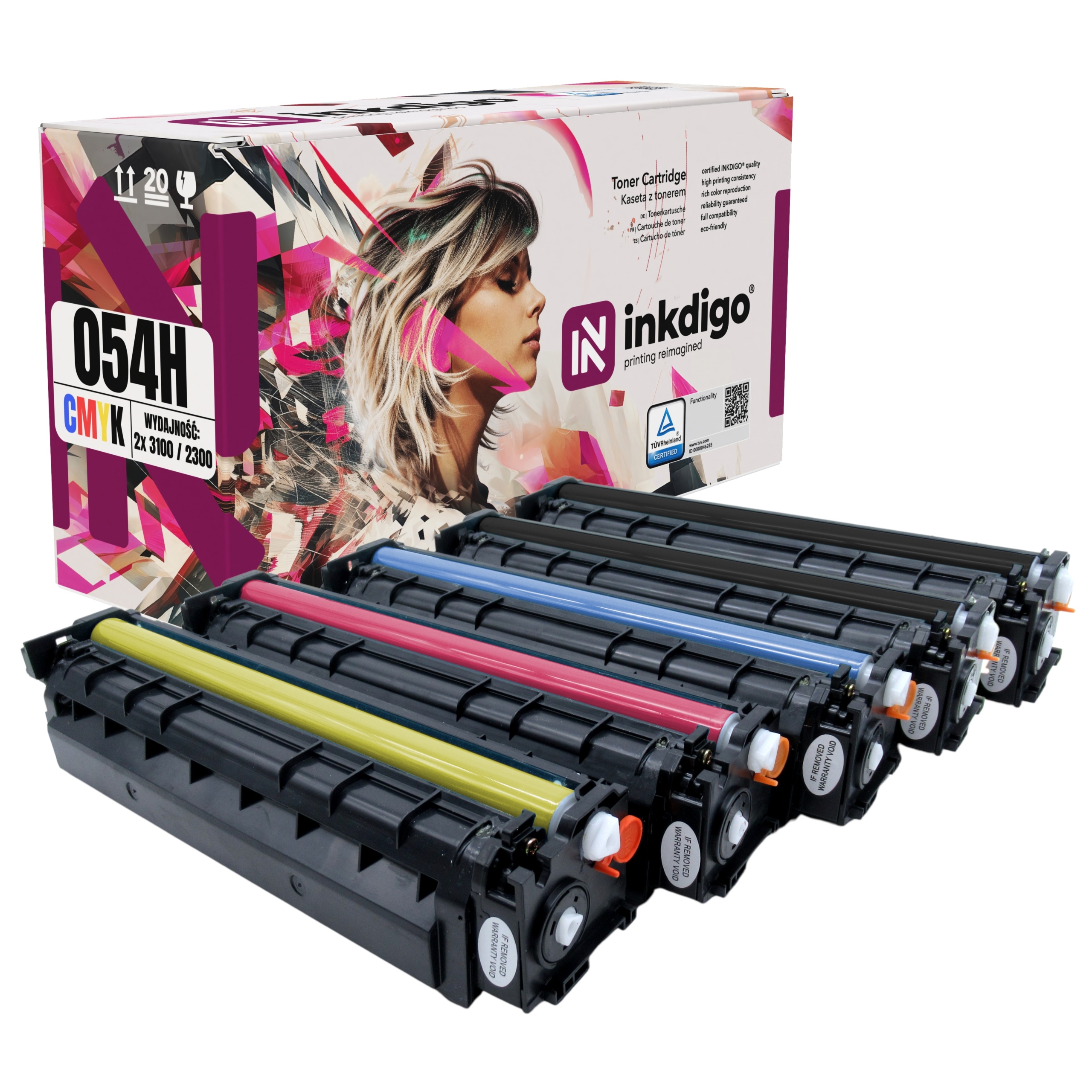 5x Toner Canon CRG054 i-SENSYS Mf 641Cw 643Cdw MF642Cdw MF643Cdw MF644Cdw