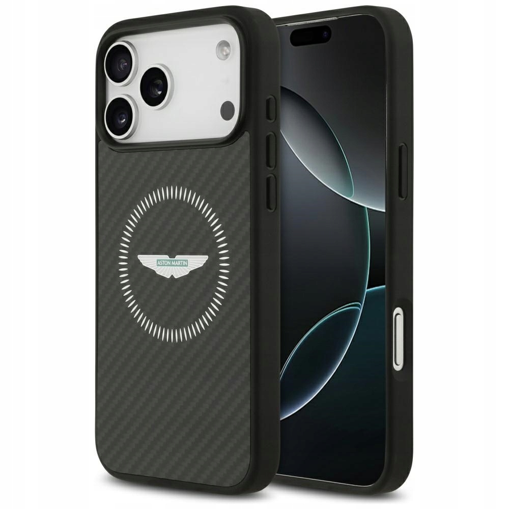 Aston Martin Puzdro Hc Kevlar Counter Design pre iPhone 17 Pro Max MagSafe