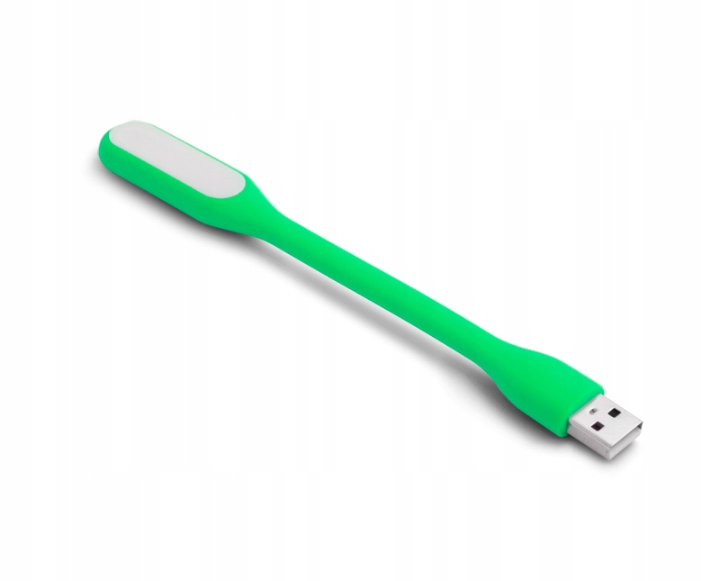 LAMPKA LED USB DO LAPTOPA VENUS ZIELONA USB GIĘTKA
