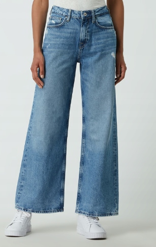 Pepe Jeans Džínové Kalhoty Na Zip, Modré, Rovné 26/30 1ZXF3_E*