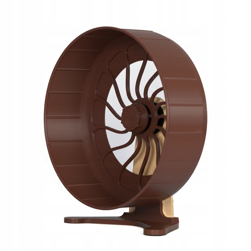 Levně Tichý naviják HamsterRun Dual 25 cm, čokoládový