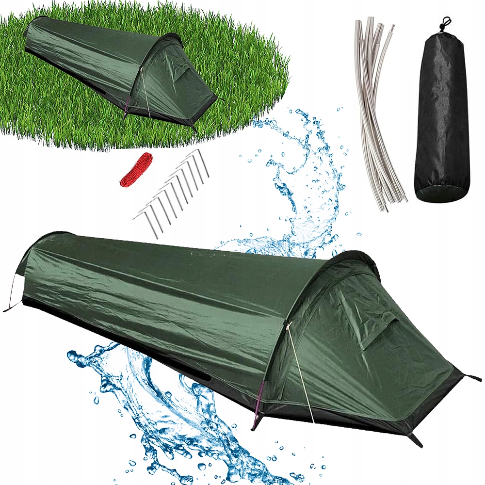 Namiot Kempingowy Wiatroszczelny Wodoodporny Ultra Lekki Na 1 Osobę
