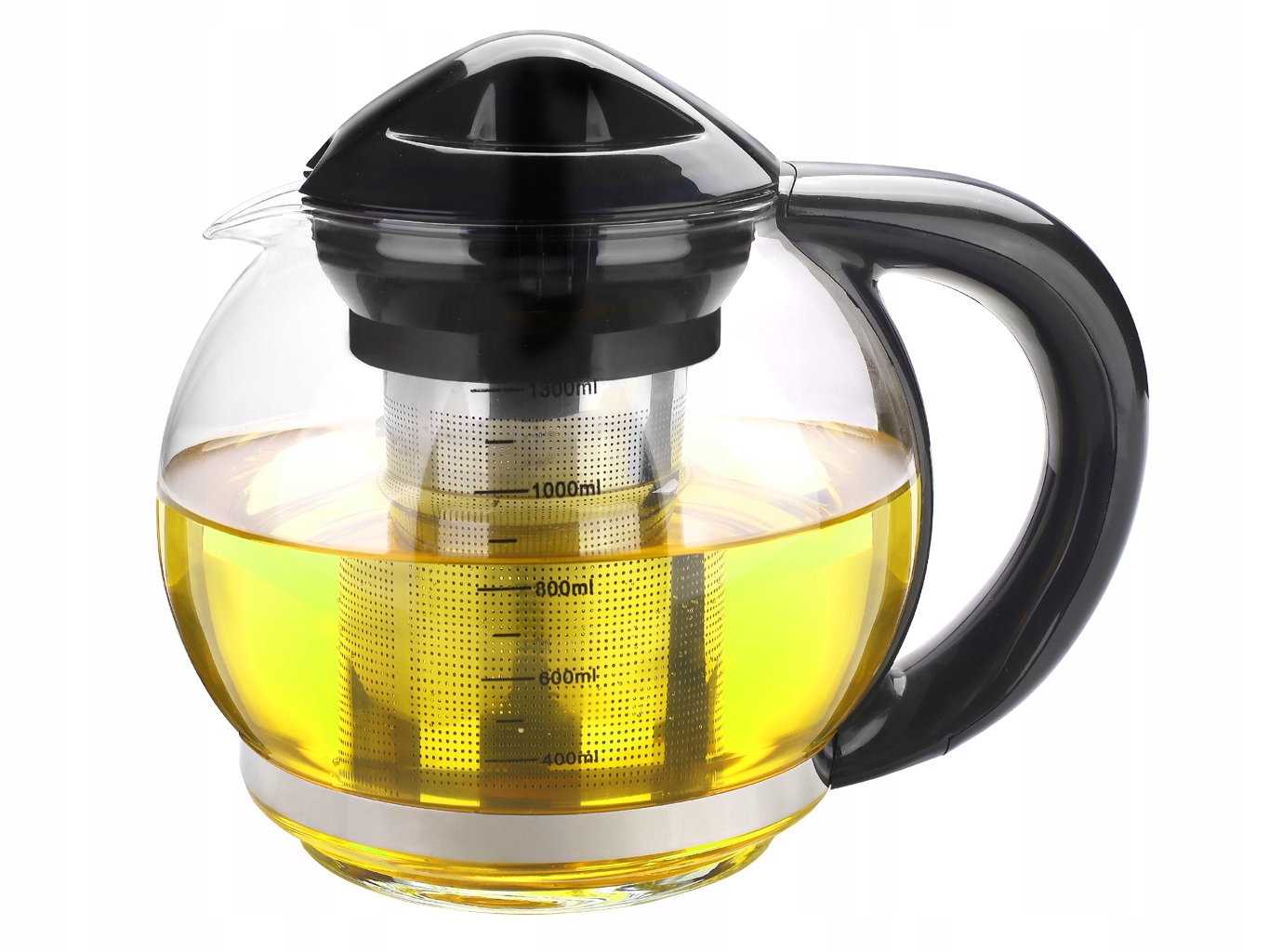 DZBANEK Z ZAPARZACZEM ŻAROODPORNY CZARNY 1300 ml QUELLESSIMO COSY & PRETTY Przeznaczenie Do herbaty Do kawy