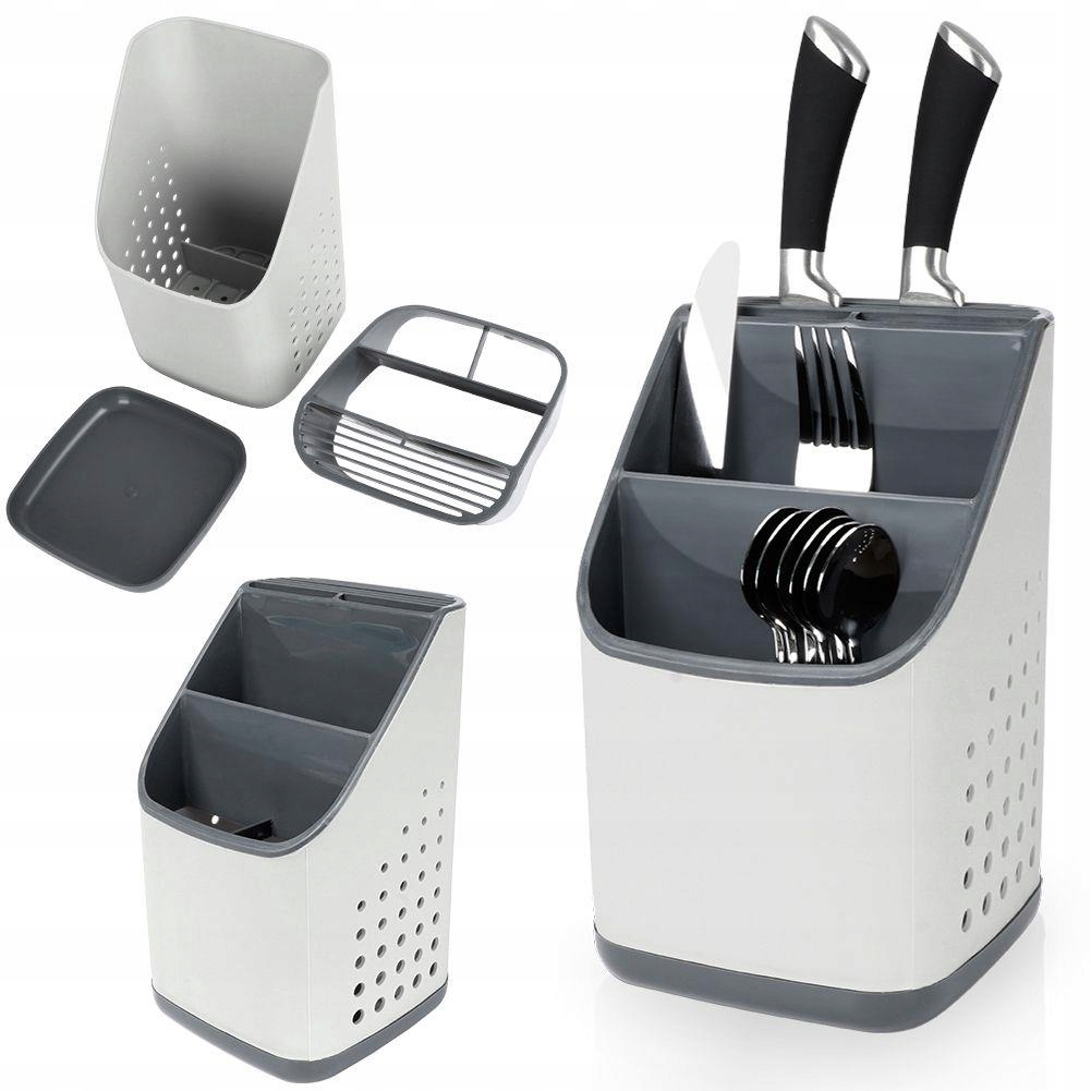 SUSZARKA NA NACZYNIA PRZYBORY KUCHENNE SZTUĆCE OCIEKACZ TACA KOSZYK