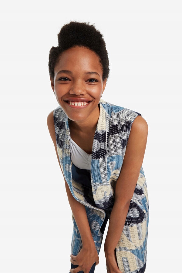 DESIGUAL KOLOROWA KAMIZELKA PRINT (M) Rozmiar M