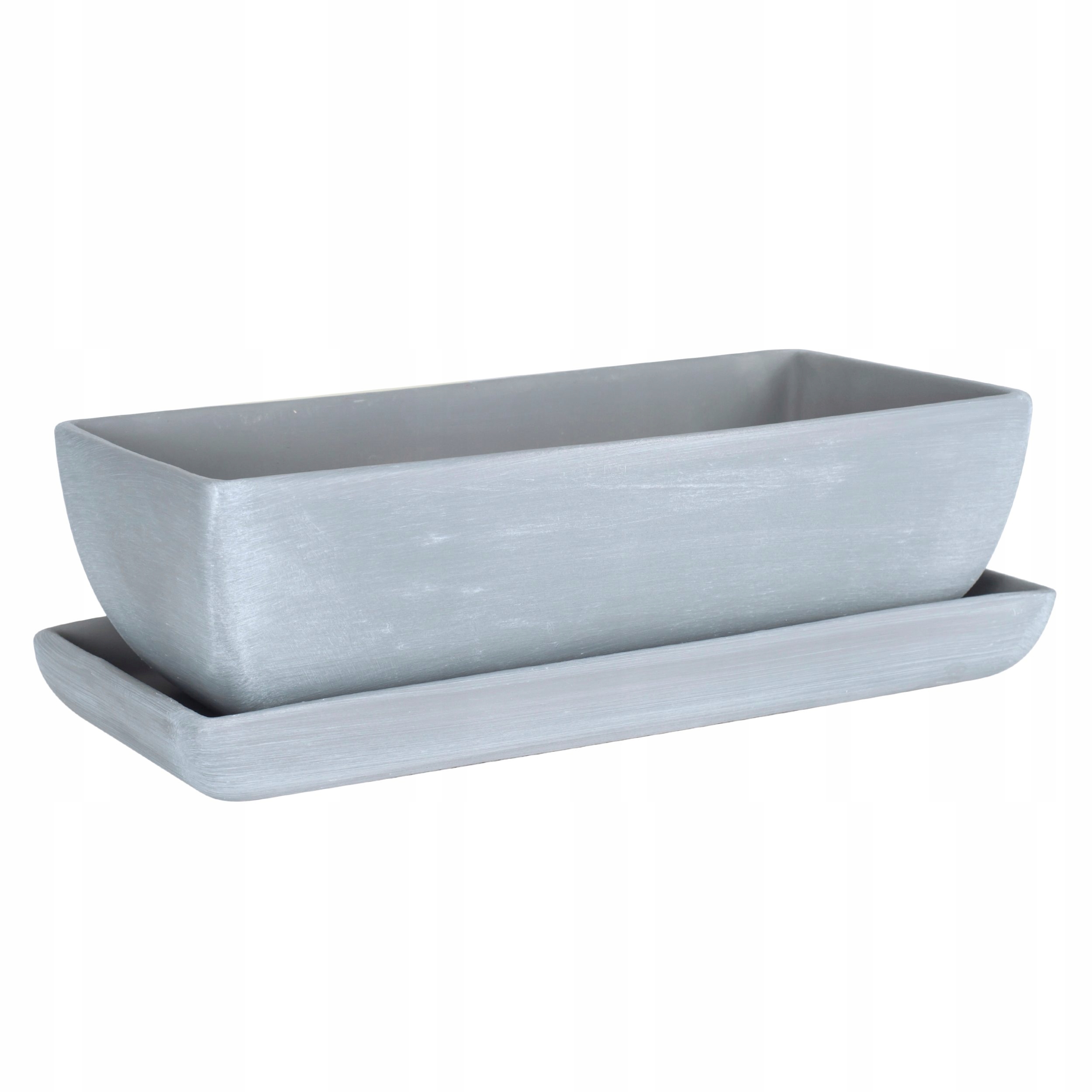

Kaktusiarka ceramiczna 27cm doniczka ciemnoszara e