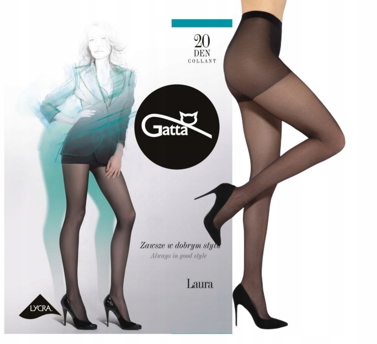 

h.b Rajstopy Gatta Laura 15/20 Den roz 5-XL