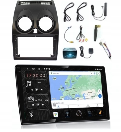 Gps Rádio Android Nissan Qashqai J10 2006-2013 Carplay 4/64 Gb Sim Modem