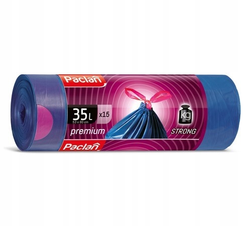 

Worki Na Śmieci Paclan 35L Premium Strong Z Taśmą