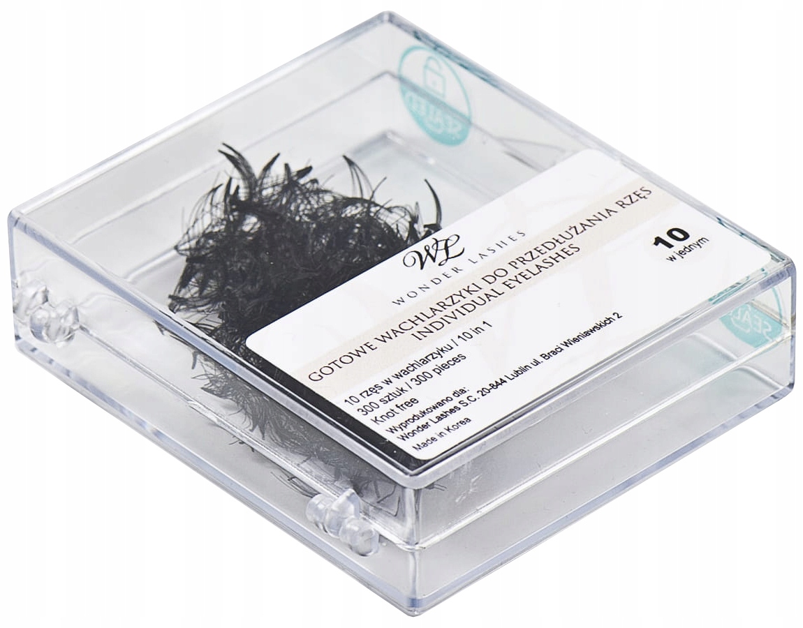 KĘPKI RZĘS 10w1 10D - C, 0,10, 10 mm WONDER LASHES
