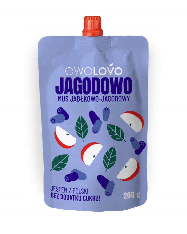 Owolovo Mix 8 smaków musów owocowych 40 x 200g Marka Owolovo