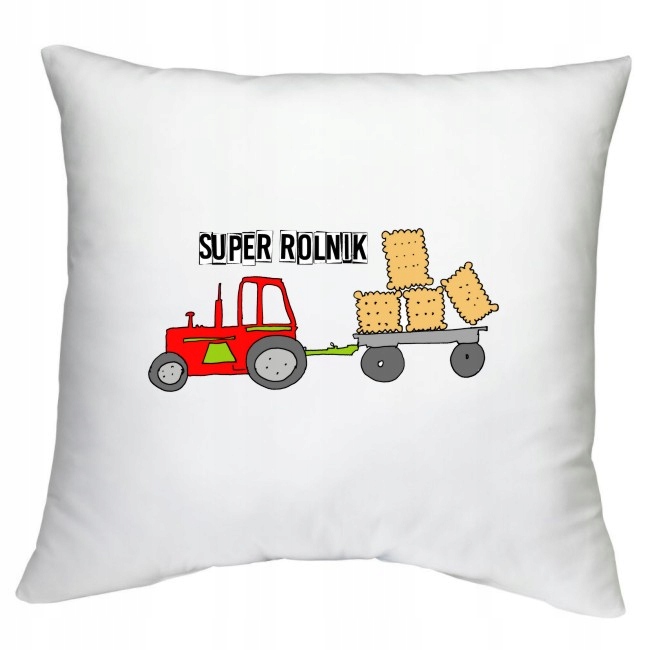 PODUSZKA KRÓL PÓL ROLNIK TRAKTOR CIĄGNIK WZORY Rodzaj dekoracyjna