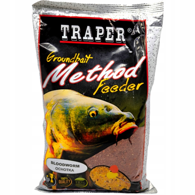 Zanęta Traper Method Feeder Ochotka Bloodworm 750g Na Karpia Metodę Świeża