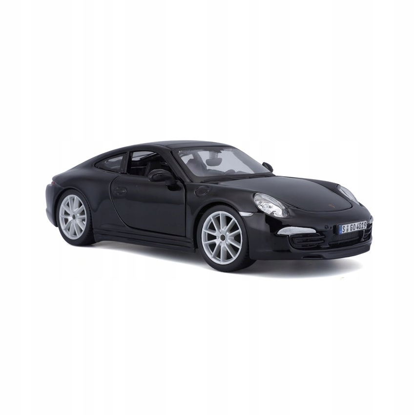Porsche 911 Carrera S 1:24 model Bburago 18-21065 Kolor dominujący czerń