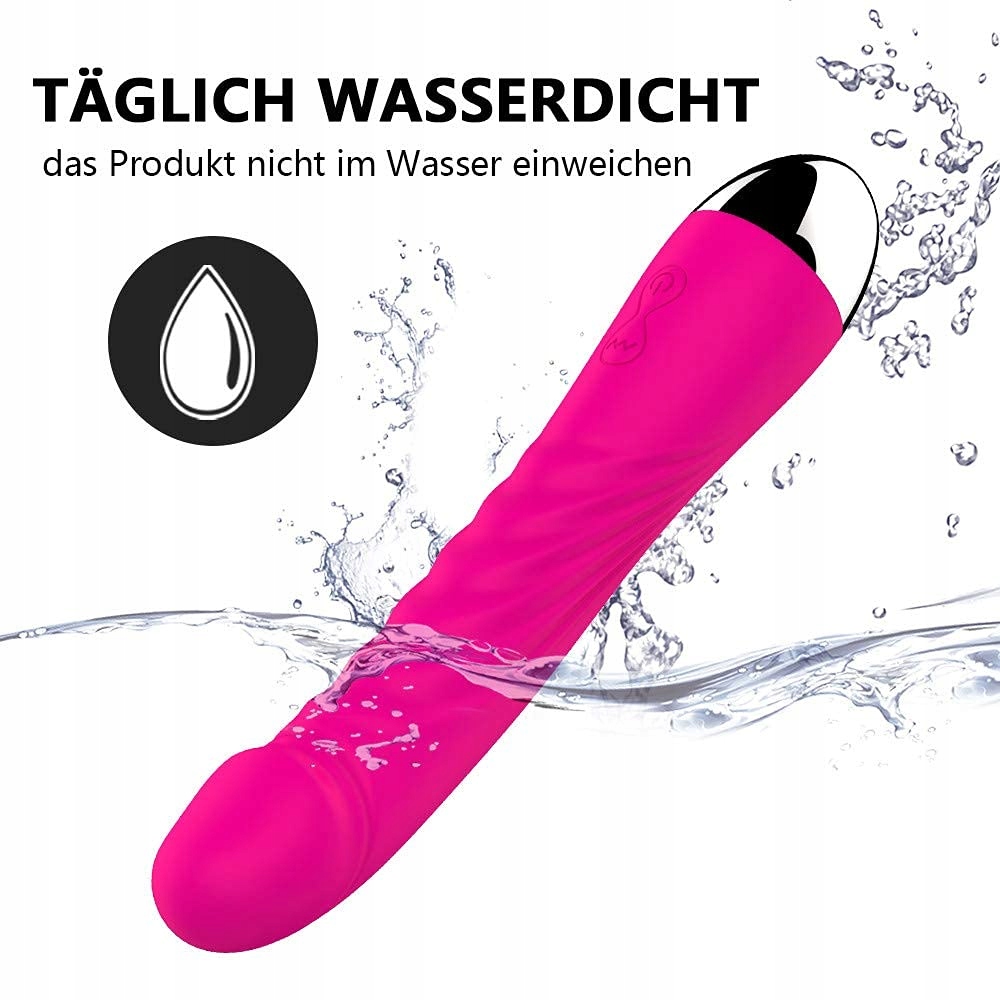 G-PUNKT Wibrator Klasyczny Realistyczny Dildo i Wibrator Analny Silikonowy — miniatura 7