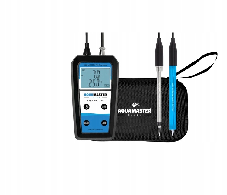 AquaMaster Tools H600 Pro měřič pH, Ec (ppm, Tds) a teploty pro půdu a kapaliny