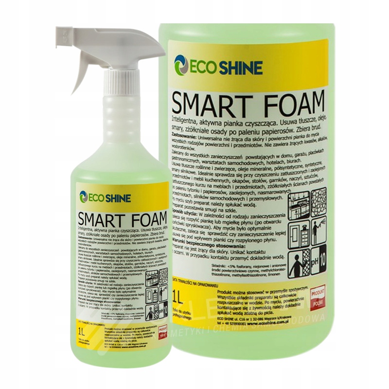 

Eco Shine Smart Foam mycie wszystkich powierzchni