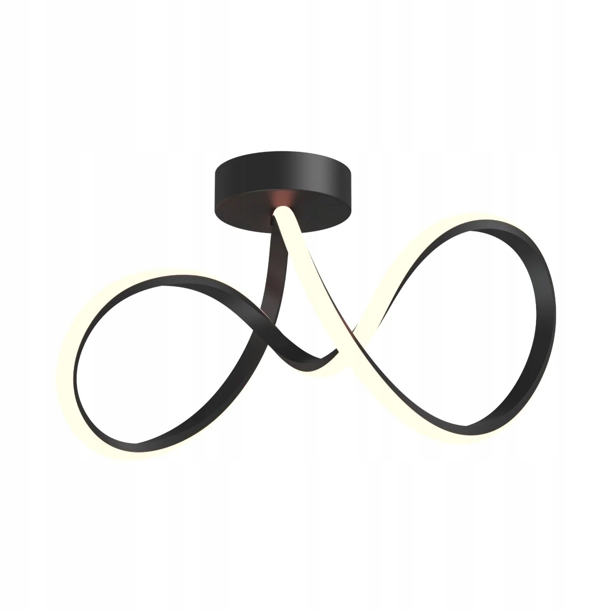 Led stropná lampa čierna biela do predsiene obývacej izby Zuma Line