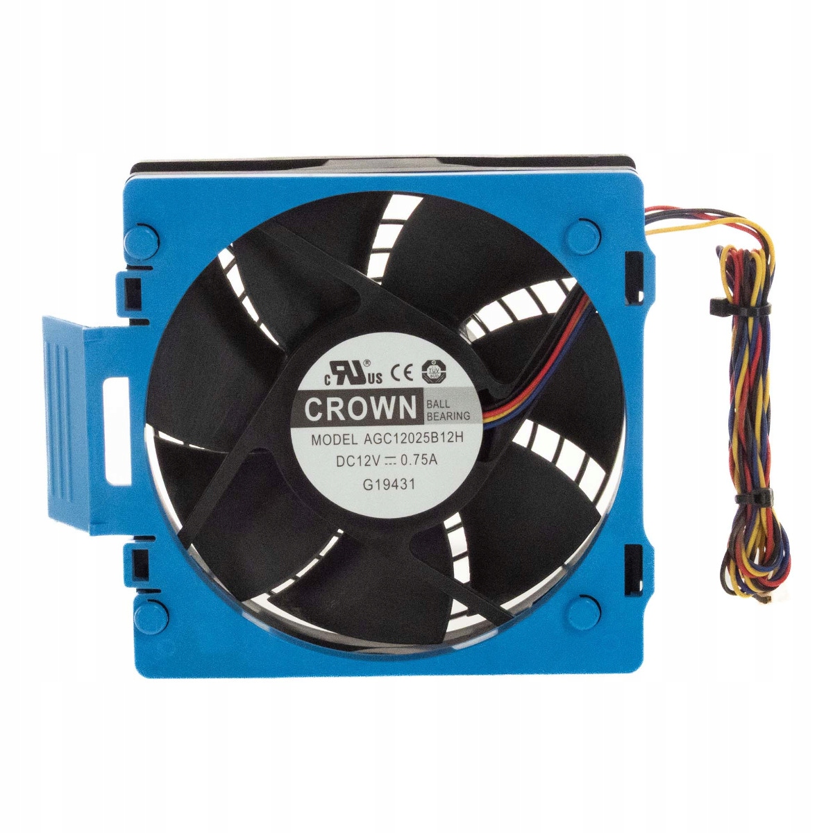 Crown AGC12025B12H 120x120x25 12V 0.75A 4-PIN