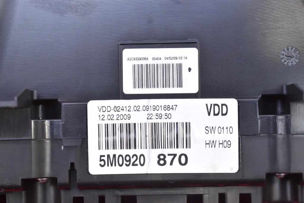 dials dials EU 5M0920870 VW GOLF 6 VI plus 1.4 TSI 122 KM 09-14