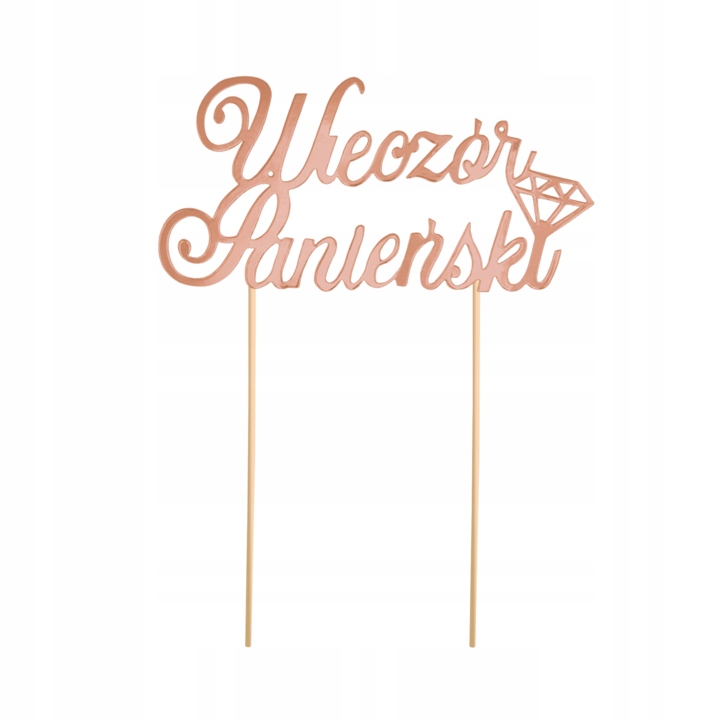 

Topper na Wieczór Panieński rose gold