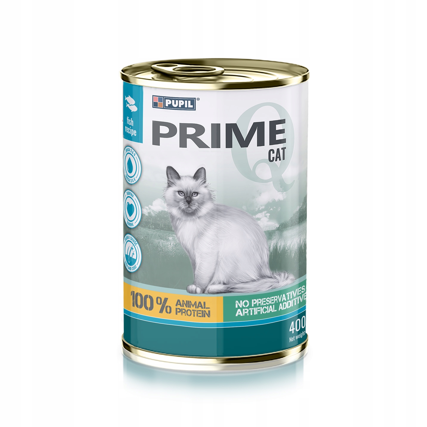 9X Pupil Prime mokré krmivo pro kočky losos s pstruhem 400 g