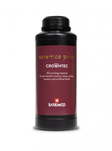 Uv pryskyřice Saremco Crowntec Sw/bl 0,5 kg 0,5 l pro 3D tiskárnu