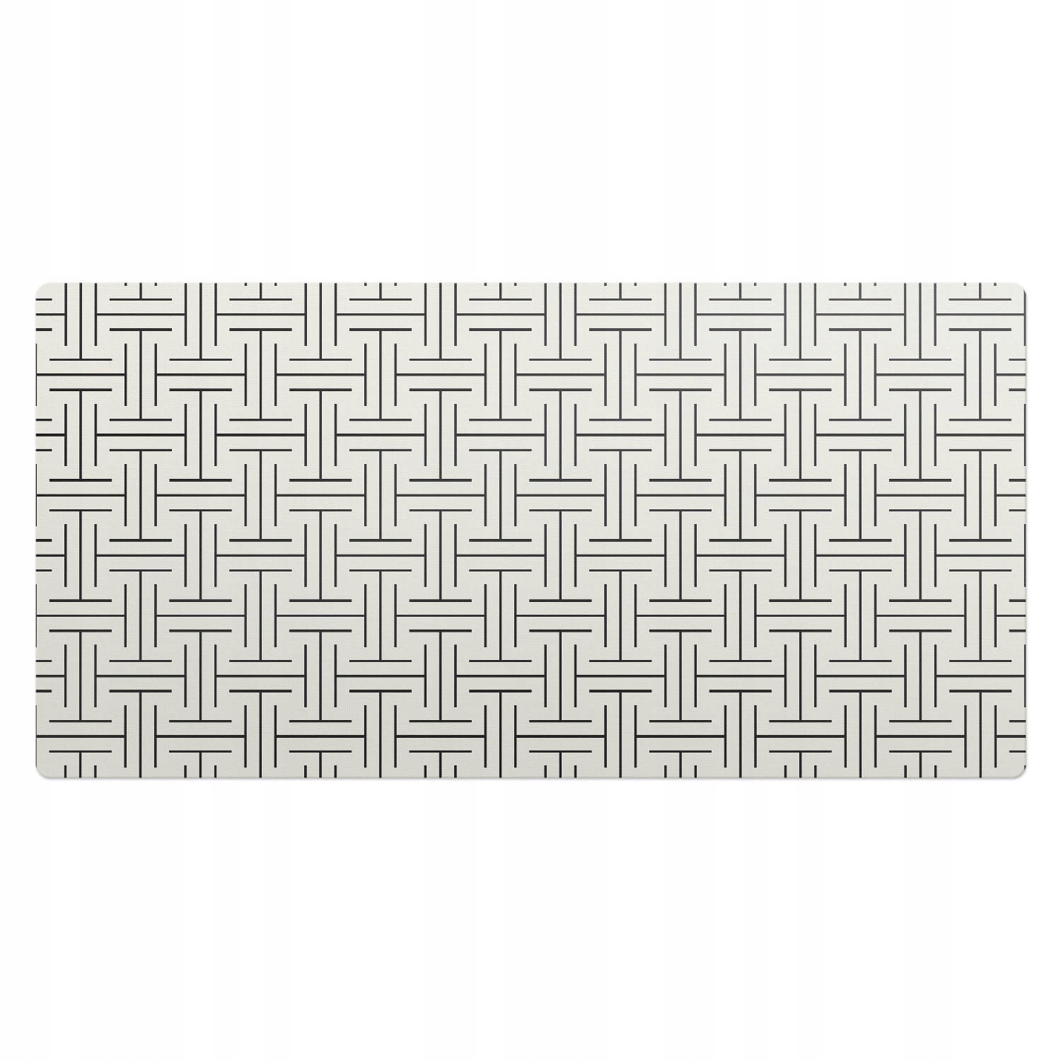 Dekoracyjna mata na biurko z grafiką Geometryczna siatka w kratkę 100x50 cm