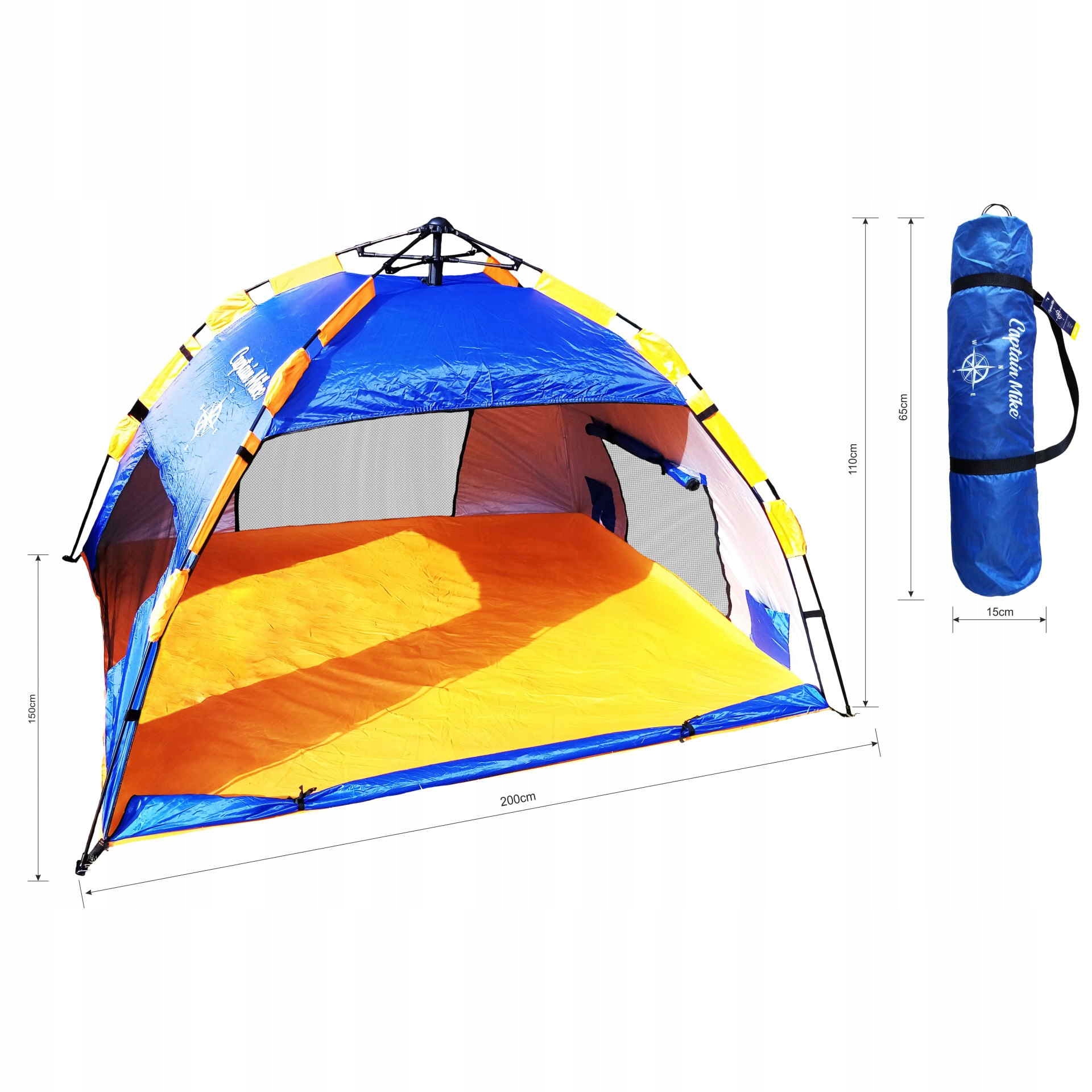 Namiot automatyczny plażowy ogrodowy Wodoodporność poniżej 1500 mm