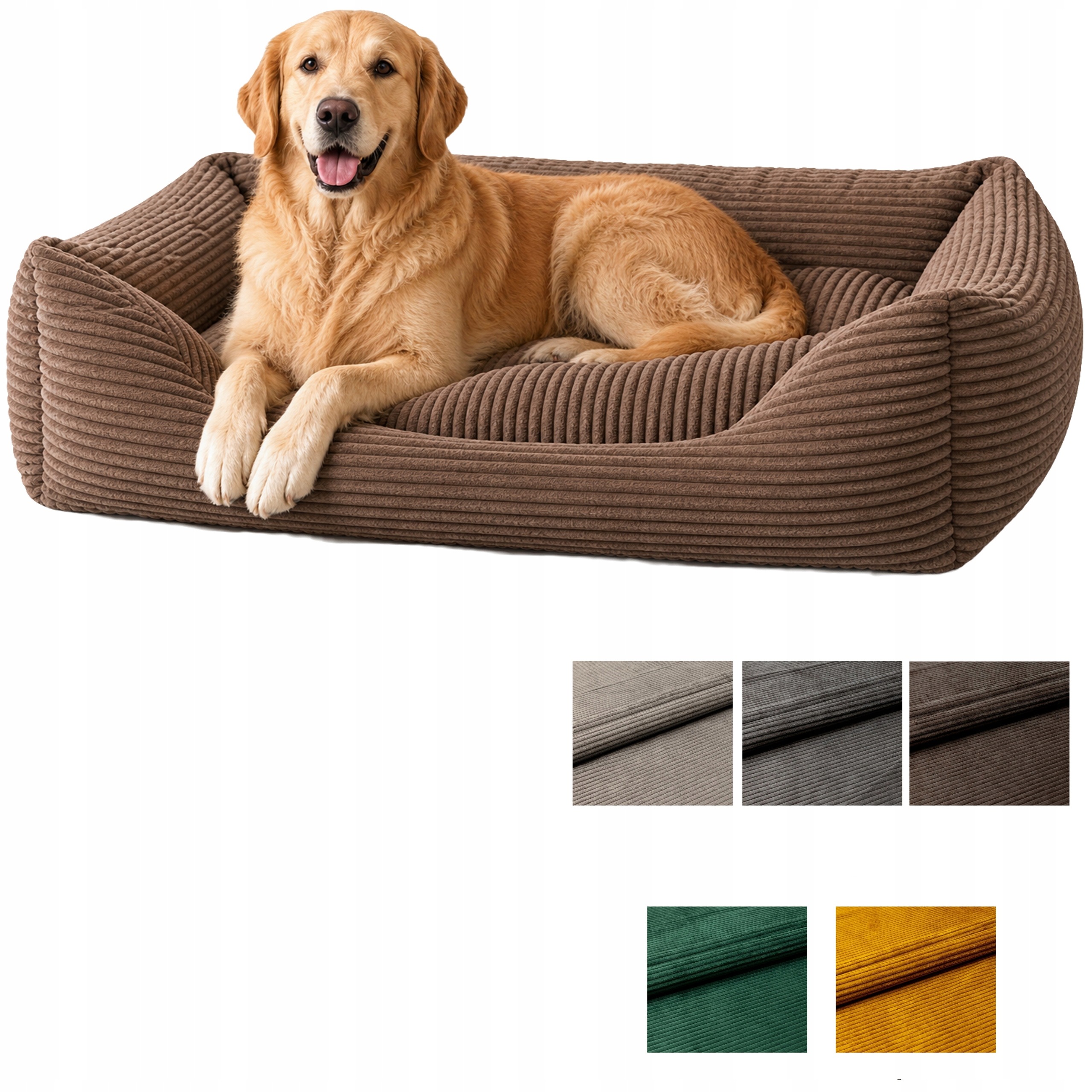Pelíšek pro velkého psa labradora Goldena XXL Pohodlné Kotec 100x80