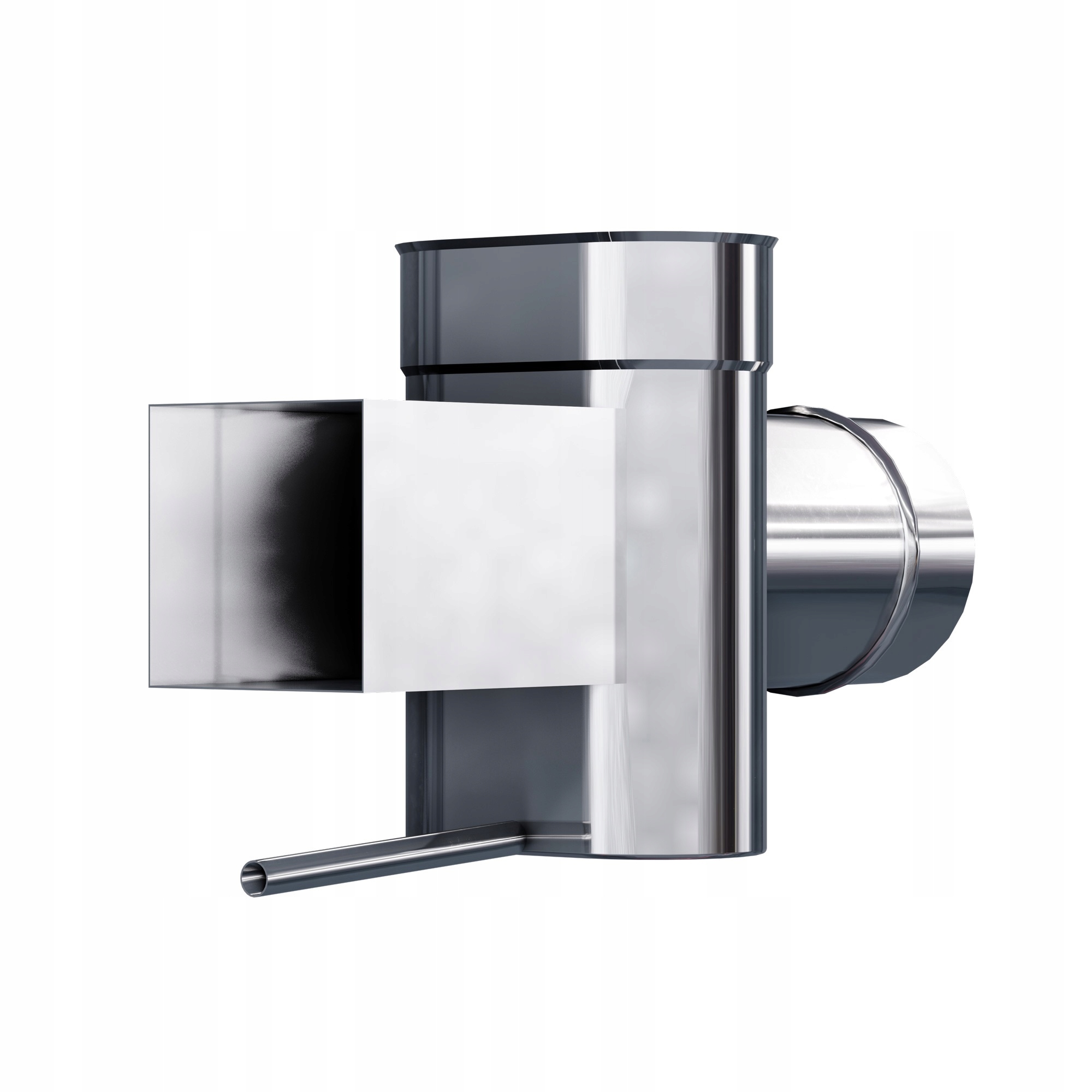 Ko T-rozdělovač oválný 130x200 mm gr 0,8 mm 90 st s protilehlou čistící vložkou