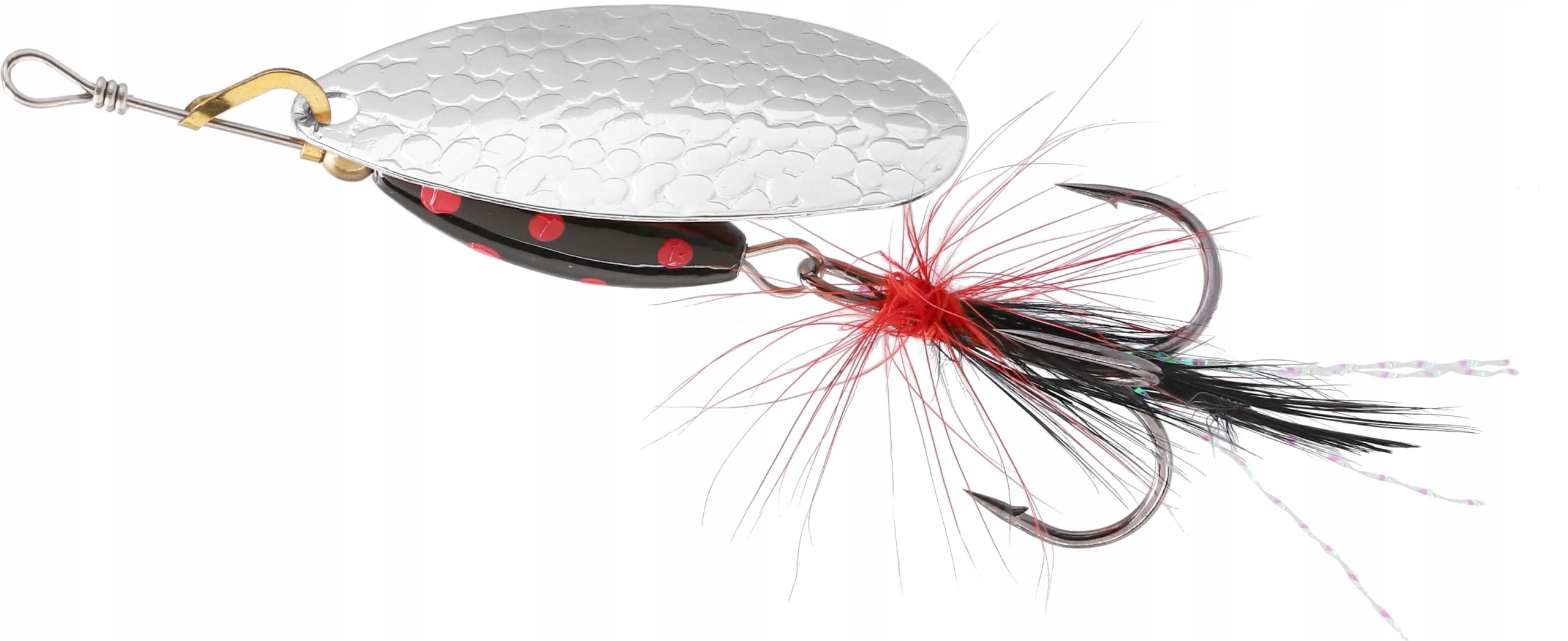 Błystka Obrotowa M-grub nr 4 Srebrna Mikado Black Tiger