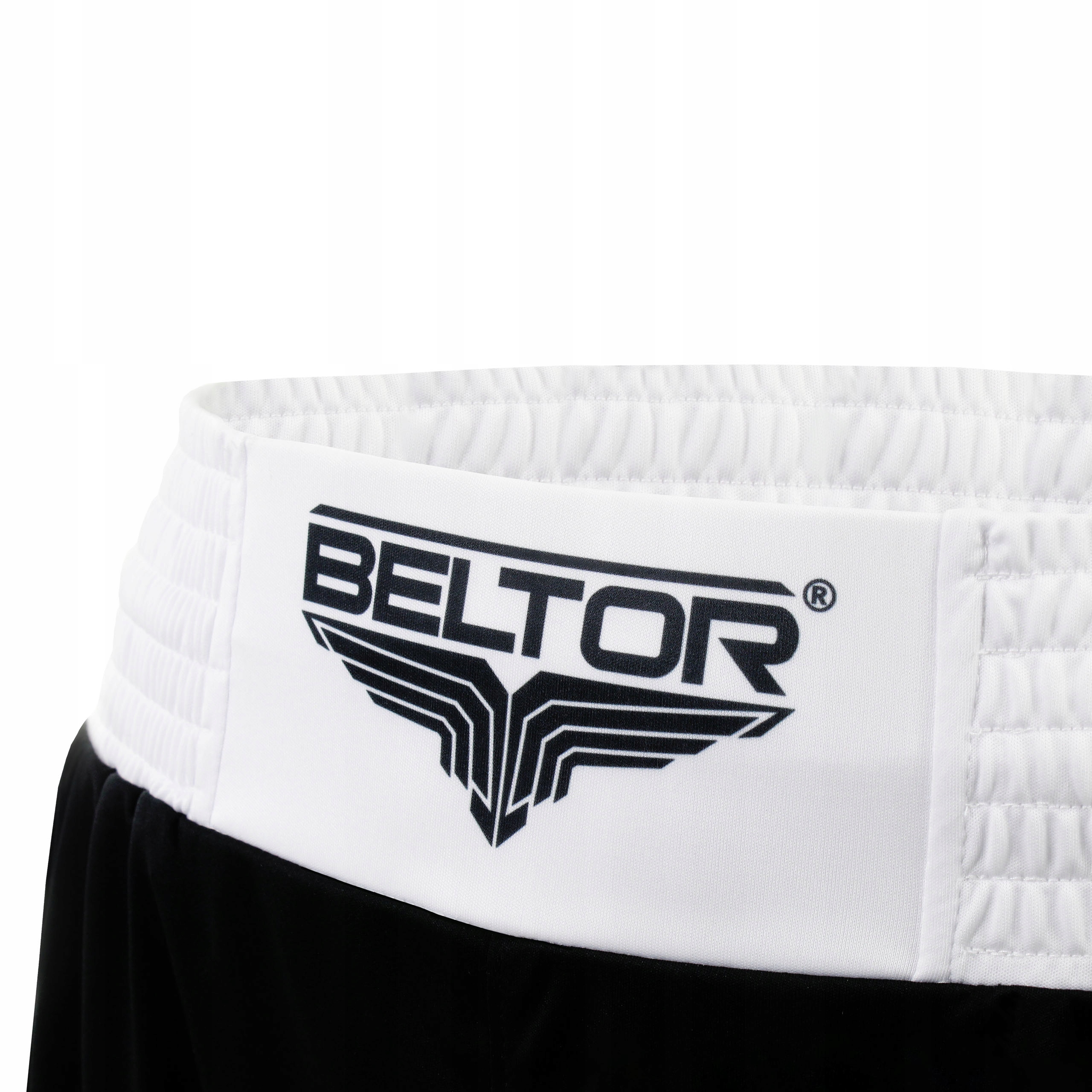 BELTOR SPODENKI BOKSERSKIE MĘSKIE SZORTY DO BOKSU BOXING PUNCHER r. XL Kolor dominujący czarny