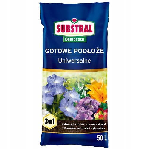 

Substral podłoże Osmocote Uniwersalne kwiatów 50L